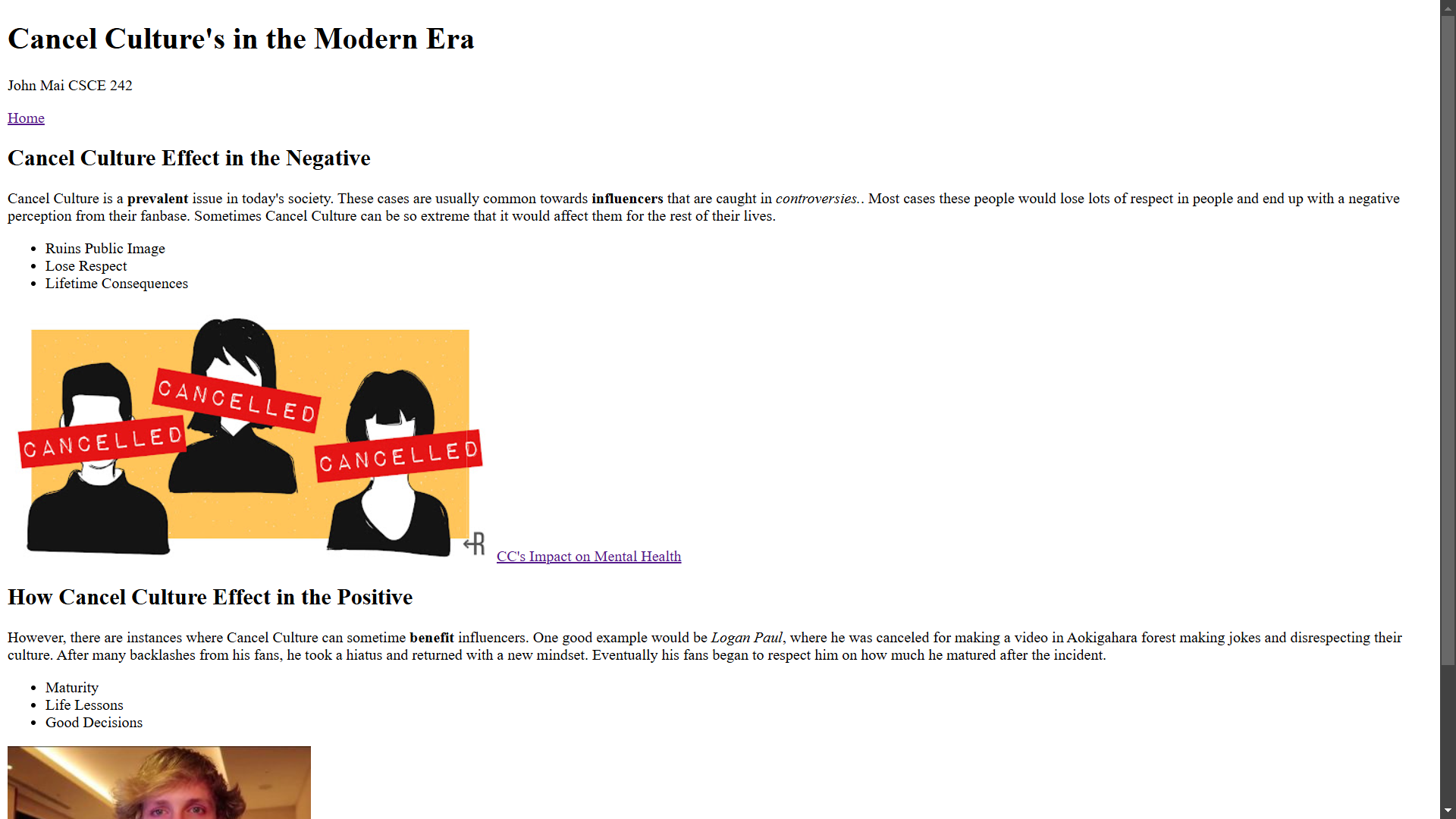 Screenshot of Assignment 1